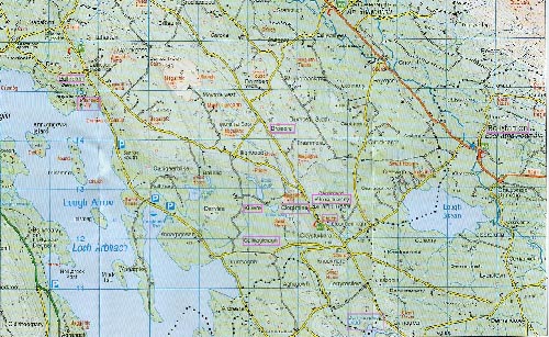 Link to Map of East Lough Arrow
